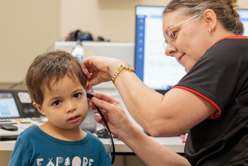 Image of MATSICHS audiologist and jarjum (child)