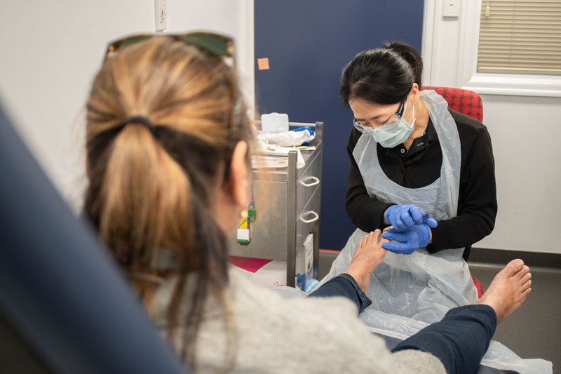 Image of MATSICHS podiatrist and client