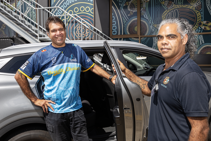 Image of MATSICHS transport workers and car