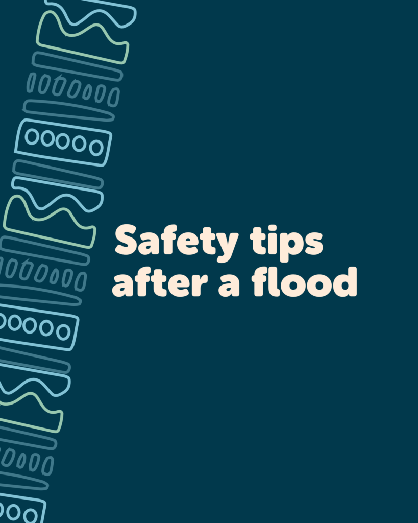Safety tips after a flood