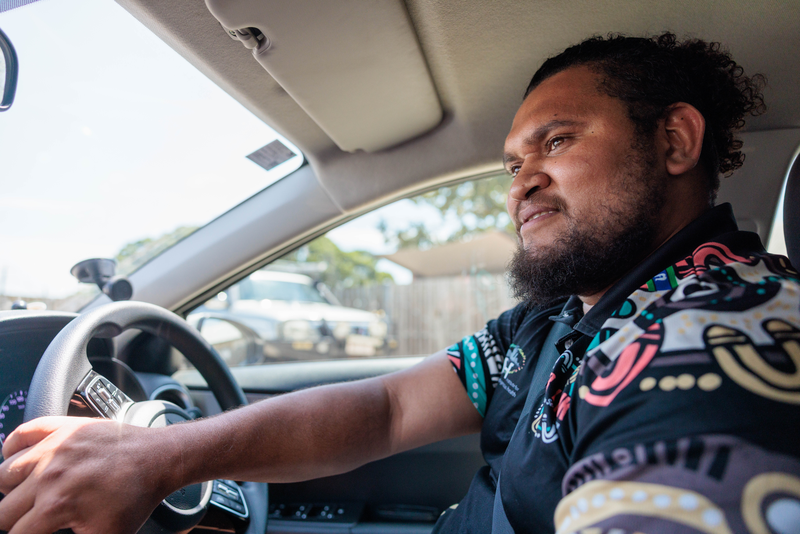 MATSICHS Care Coordination team member in car