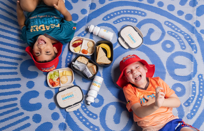 two young children and healthy lunches