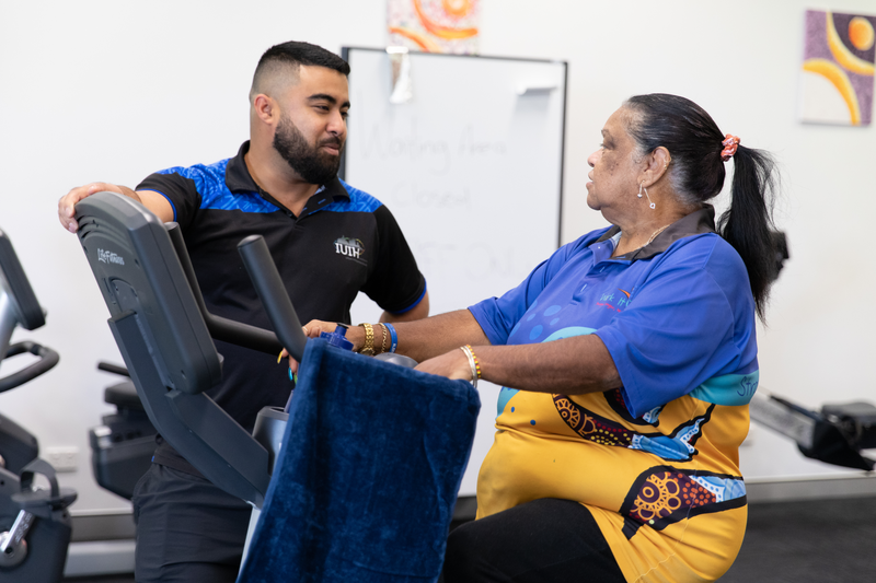 MATSICHS staff member and exercise physiology client