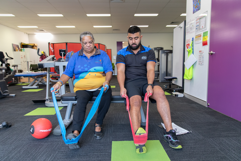 MATSICHS staff member and exercise physiology client