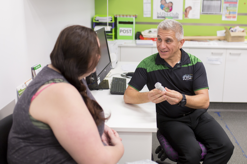 Image of persistent pain client and MATSICHS staff member